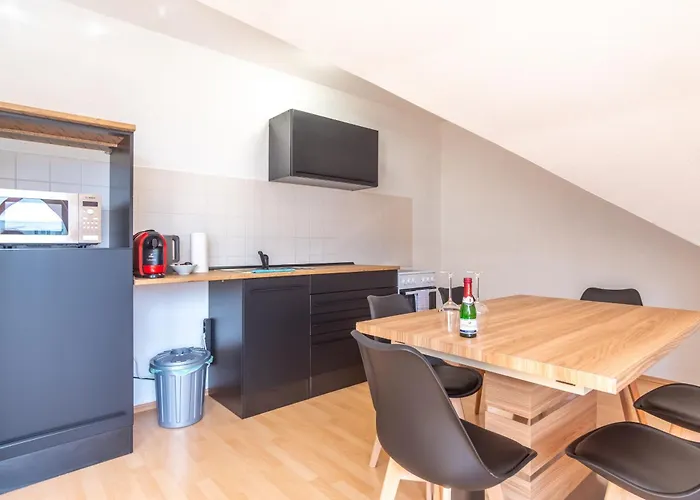 4k Tv, Soundbar, Ausblick Apartment Bad Dürrenberg